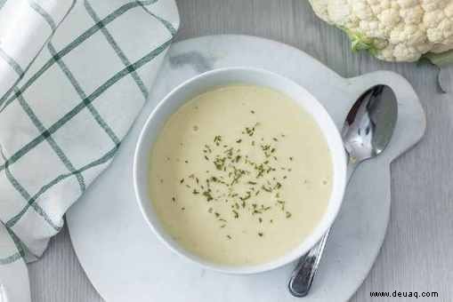 Blumenkohlsuppe mit Sahne Rezept 