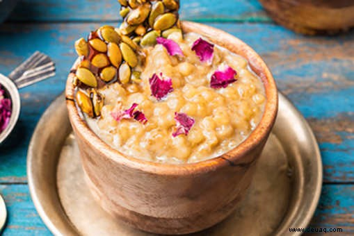 Sabudana-Pudding-Rezept 