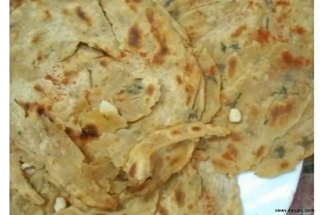 Knoblauch Lachcha Paratha Rezept 