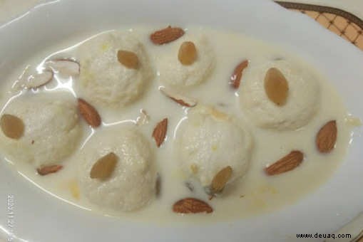 Rabdi Rasgulla Rezept 