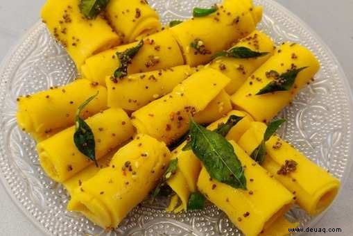 Gujarati Khandvi Rezept 