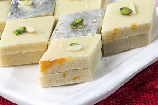 Kaju Katli mit Milchpulver Rezept 