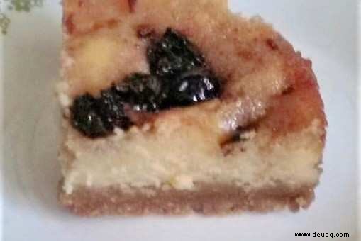 Rezept für Heidelbeer-Cheescake-Häppchen 