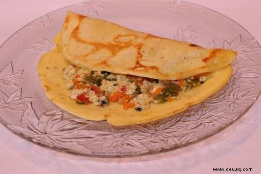 Rezept für gefüllte Jowar Cheela 