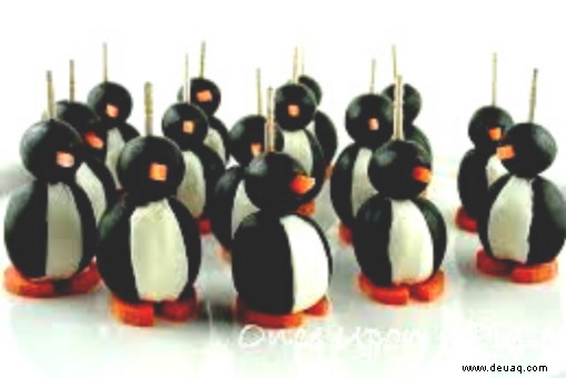 Rezept für Frischkäse-Pinguine 