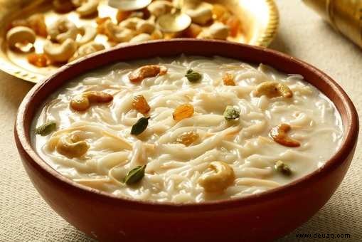 Rezept für Fadennudeln Kheer 