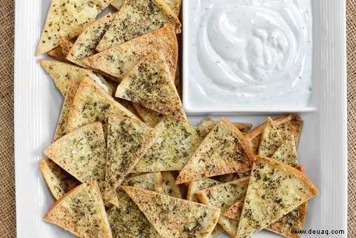 Rezept für gebackene Pita-Chips 