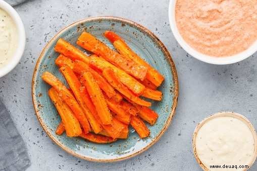 Rezept für gebackene Karottenpommes 