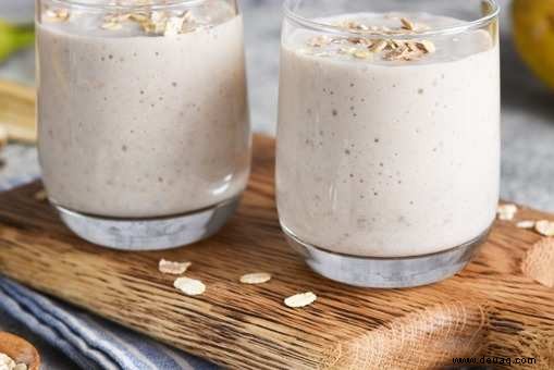 Hafer-Erdnussbutter-Smoothie-Rezept 