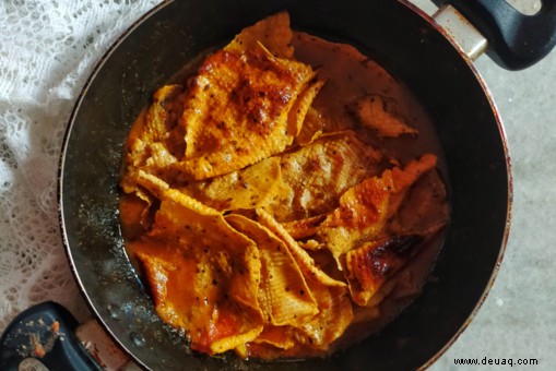 Rezept für scharfes Papad-Curry 