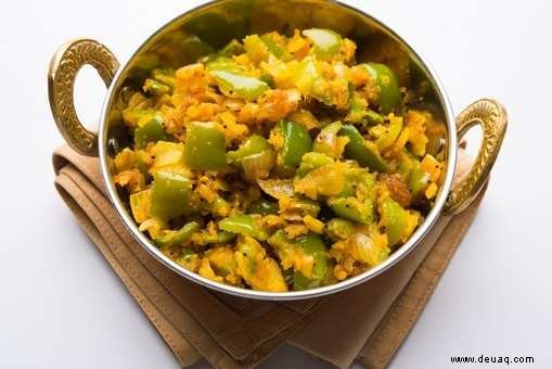 Aloo Capsicum Sabzi Rezept 