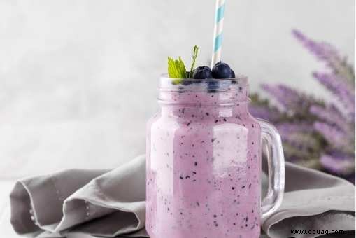 Rezept für Blaubeer-Bananen-Smoothie 