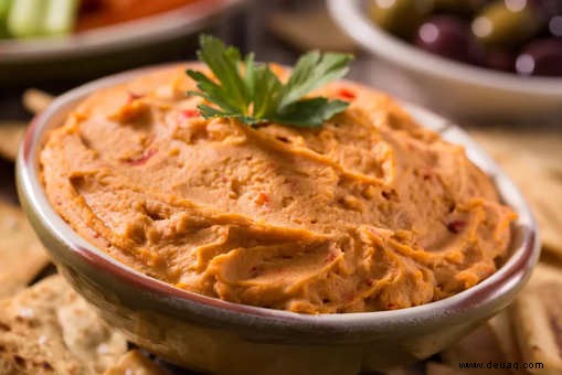 Rezept für Paprika-Hummus 