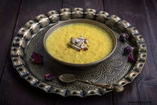 Motichoor Laddoo Kheer Rezept 