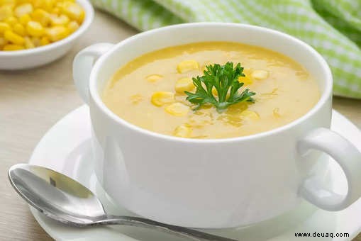 Rezept für Zuckermaissuppe 