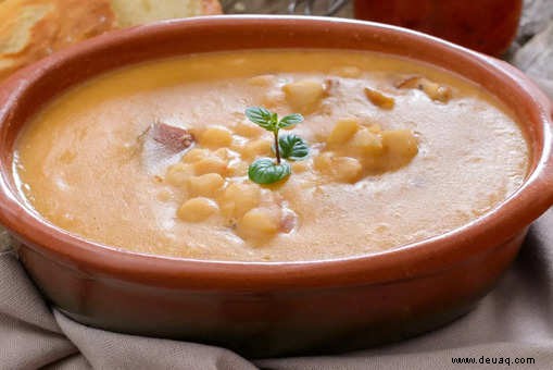 Rezept für griechische Bohnensuppe 