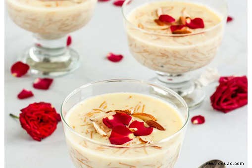 Gulab Seviyan Kheer Rezept 