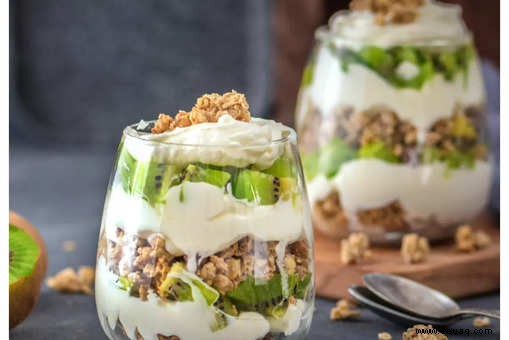 Kiwi Granola Pudding Rezept 