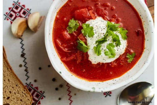 Rezept für gewürzte Tomatensuppe 