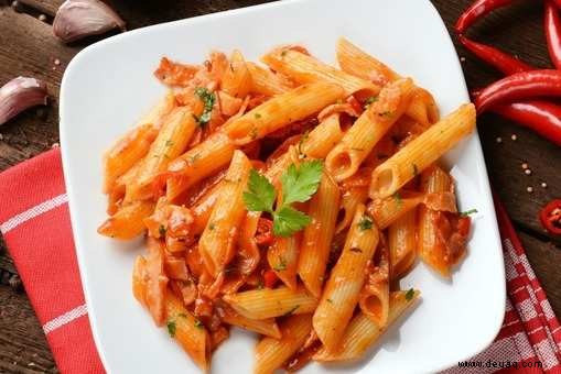 Rezept für Tomaten-Penne-Nudeln 