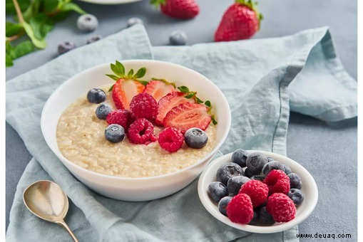 Rezept für fruchtigen Haferpudding 