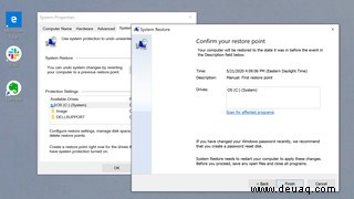 Windows 10-Grundlagen:So verwenden Sie die Systemwiederherstellung, um in der Zeit zurückzugehen 