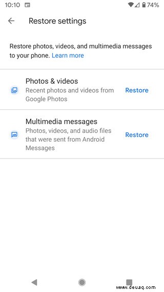 So verwenden Sie Google One zum Sichern Ihres Android-Telefons 