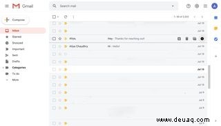 So verschieben Sie E-Mails in Google Mail 