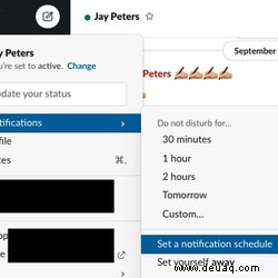 So verwalten Sie Ihre neuen Slack-Benachrichtigungszeitpläne 