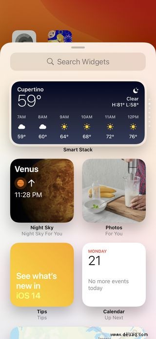 iOS 14-Grundlagen:So fügen Sie dem Startbildschirm Ihres iPhones Widgets hinzu 