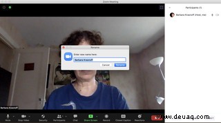 So ändern Sie Ihren Namen und fügen ein Foto zu Zoom hinzu 