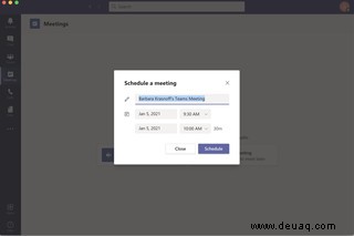 So starten Sie eine Videokonferenz in der kostenlosen Version von Microsoft Teams 