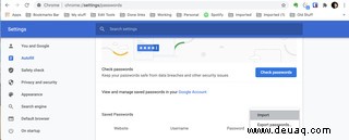 So importieren Sie Ihre Passwörter in Chrome und den Google Password Manager 