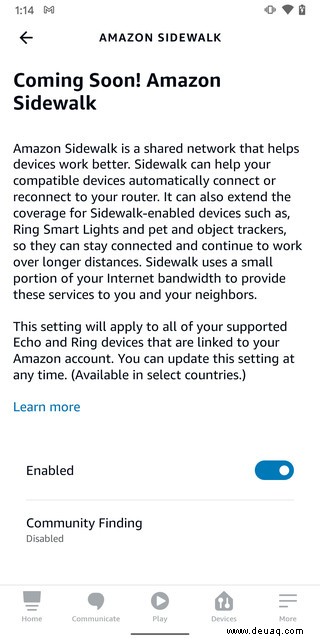 So melden Sie sich vom (oder beim) Amazon Sidewalk-Netzwerk ab 
