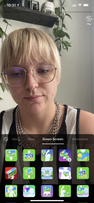 So verwenden Sie den Green-Screen-Effekt auf TikTok 