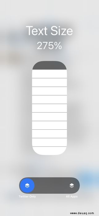 So ändern Sie die Textgröße Ihres iPhones für eine bestimmte App 