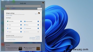 So arbeiten Sie mit dem Windows 11-Widget-Panel 