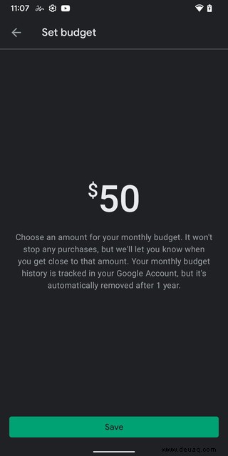 So verwenden Sie die Budgetfunktion von Google auf Android, damit Sie nicht zu viel ausgeben 