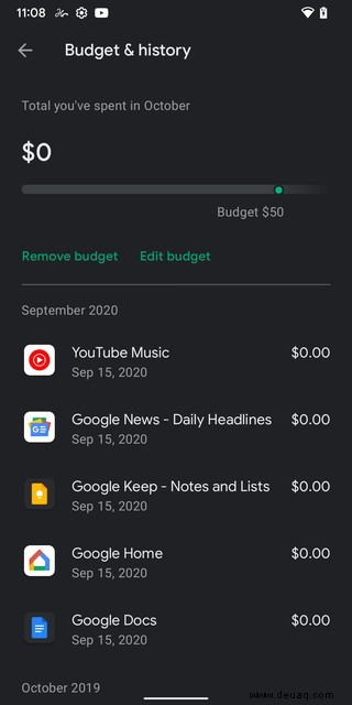 So verwenden Sie die Budgetfunktion von Google auf Android, damit Sie nicht zu viel ausgeben 