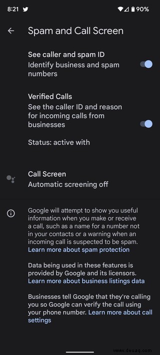So verwenden Sie die Anrufüberwachungsfunktionen von Android 12 