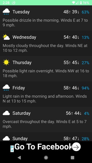 Zehn Top-Wetter-Apps für Android-Handys 