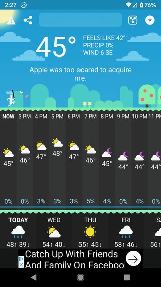 Zehn Top-Wetter-Apps für Android-Handys 