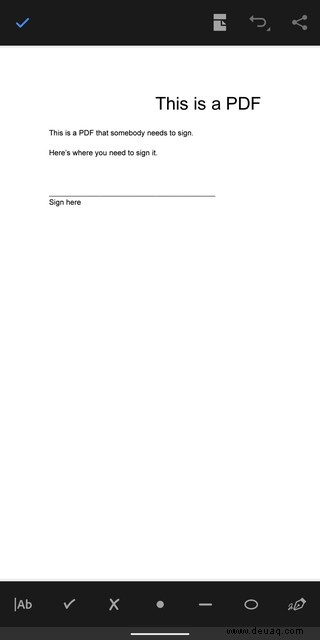 So erstellen Sie eine Signatur für PDF-Dokumente auf einem Android-Telefon 
