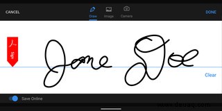 So erstellen Sie eine Signatur für PDF-Dokumente auf einem Android-Telefon 