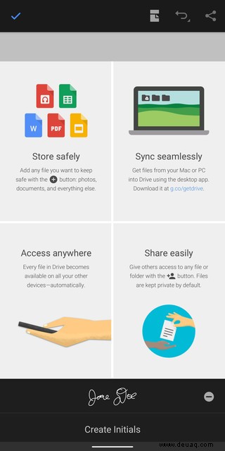 So erstellen Sie eine Signatur für PDF-Dokumente auf einem Android-Telefon 