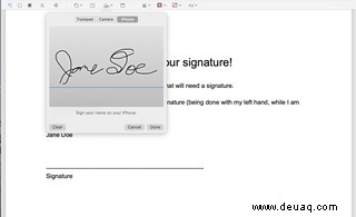 So erstellen Sie eine Signatur für PDF-Dokumente auf einem Mac 