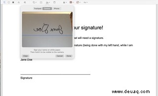 So erstellen Sie eine Signatur für PDF-Dokumente auf einem Mac 