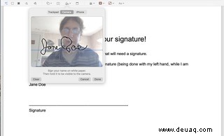 So erstellen Sie eine Signatur für PDF-Dokumente auf einem Mac 