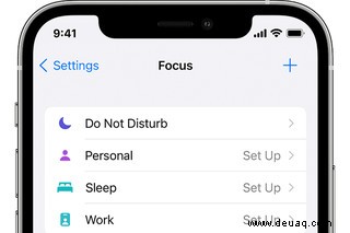 So verwenden Sie die neuen Fokusmodi von iOS 15 