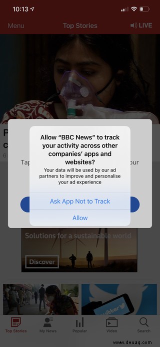 So verwenden Sie den iOS-App-Tracking-Blocker 